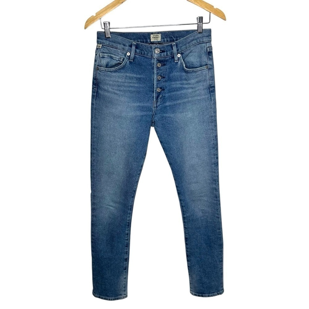 Citizens of Humanity Skyla Mid Rise Cigarette Jeans Caravan Wash Women’s Size 26 - Picture 4 of 13
